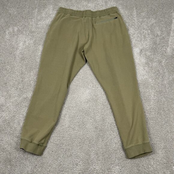 Bearbottom Pants Joggers Sweatpants Sz XL Green Tan Drawstring Performance Tech - Picture 5 of 5